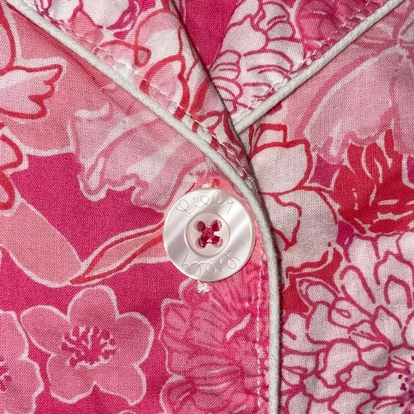 Extremely Rare Lilly Pulitzer Pajama Set in Pink Tropical Floral, Small - Picture 13 of 15